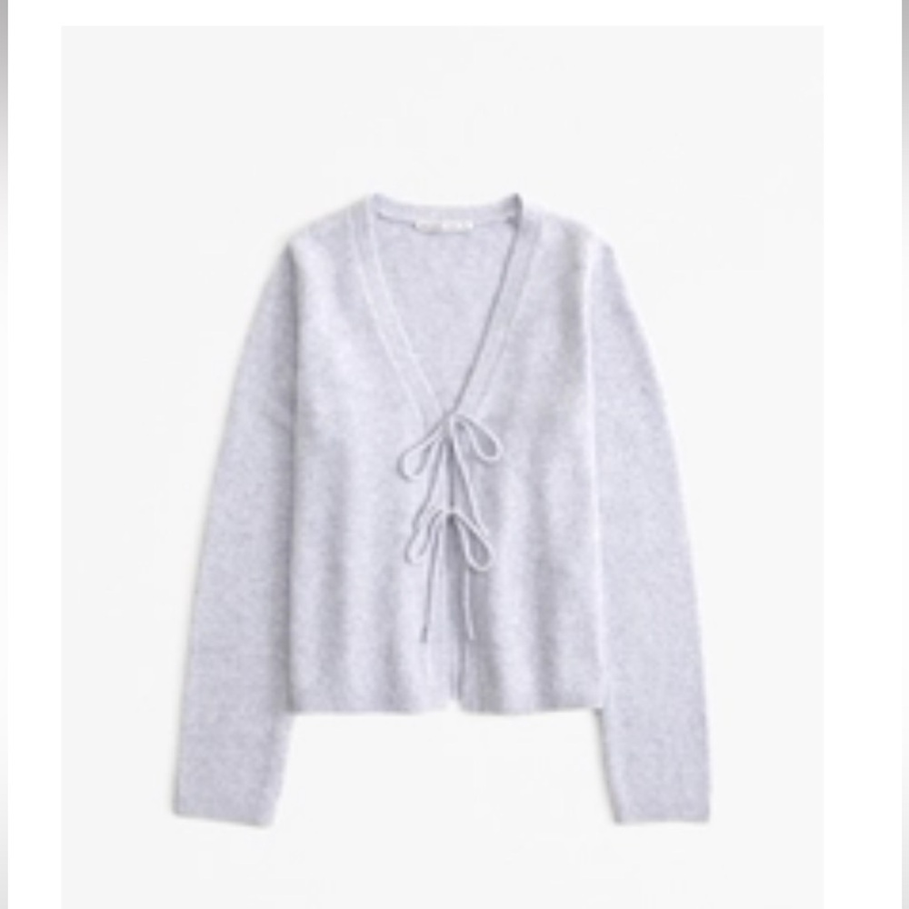 Abercrombie tie front sweater
